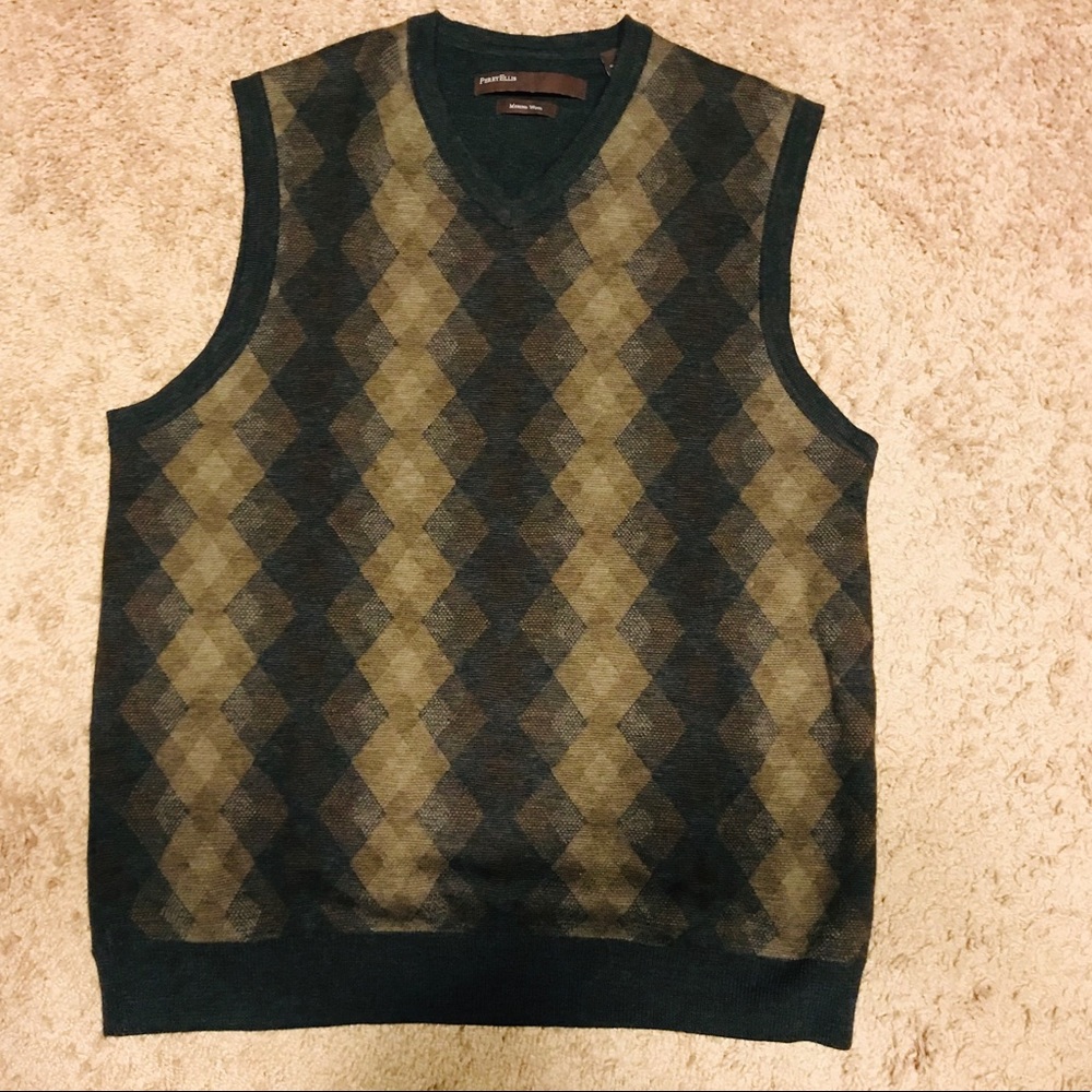 Perry Ellis men’s vest merino wool size medium
